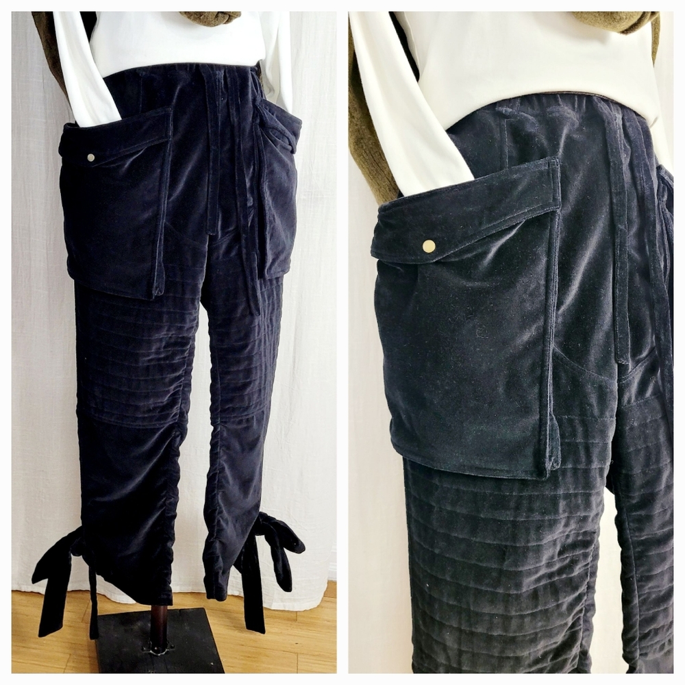 Nicholas K Velvet Cargo Joggers / M - Picture 2 of 7